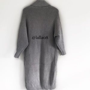 Free People gray Skylark cardi longline cardigan sweater